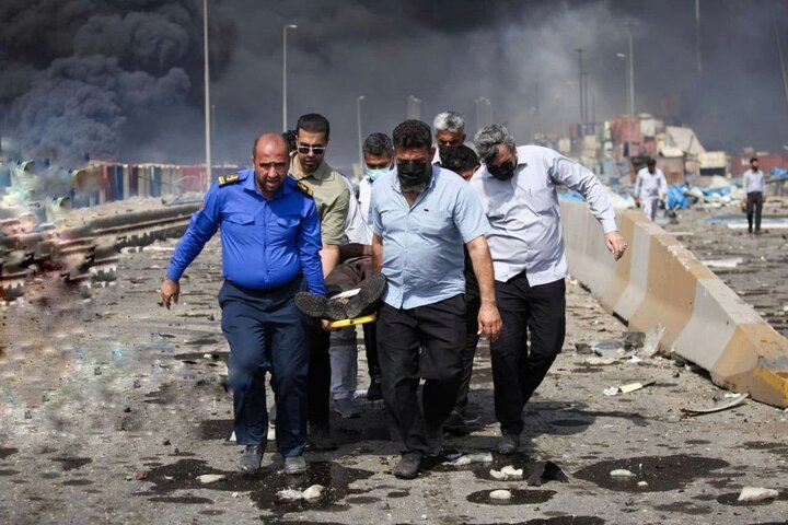 تعداد مصدومان حادثه انفجار بندر شهید رجایی به ۱۲۴۲ نفر رسید