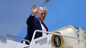 فیلم/ استقبال رسمی بن‌سلمان از ترامپ با اسب های عرب