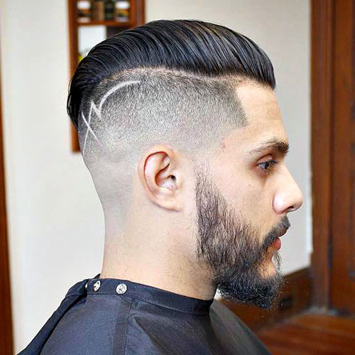 Disconnected-Undercut-with-Comb-Over-and-Hair-Design مدل مو پسرانه 2018