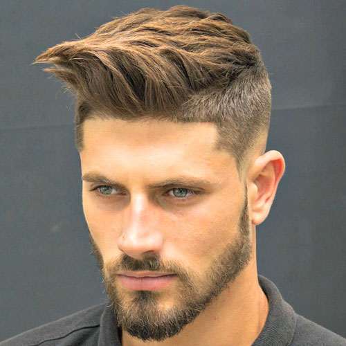 Low-Taper-Fade-Shape-Up-Brush-Up مدل مو پسرانه 2018