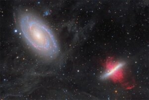 تصویر روز ناسا: جنگ کهکشان‌ها؛ M81 در مقابل M82