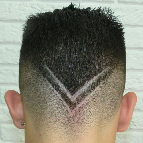 Slicked-Back-Hair-V-Shape-Design مدل مو پسرانه 2018