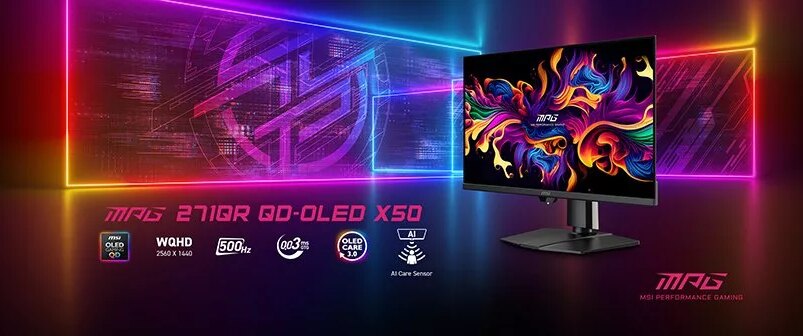 msi mpg 271qr qd oled x50 monitor unveiled 1