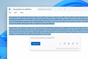 اپلیکیشن Notepad ویندوز حالا می‌تواند با هوش مصنوعی متن بنویسد