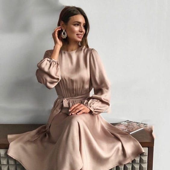 پیراهن مجلسی زنانه ساتن 