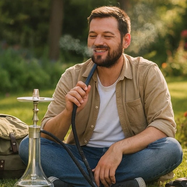 قلیان در سفر و کمپ | راهنمای خرید قلیان مسافرتی