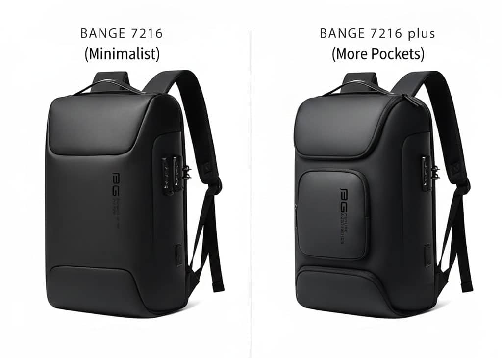 مقایسه کوله‌پشتی لپ تاپ بنج BANGE 7216 و BANGE 7216 Plus